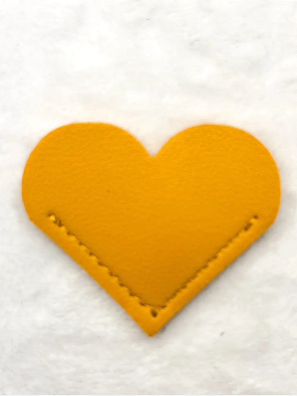 Heart-Shaped Faux Leather Corner Bookmark – Multiple Colors